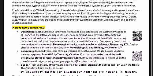 25th Annual Walk 4 Greene Event