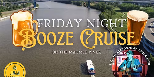 Friday Night Booze Cruise on the Sandpiper with Live Entertainment by Chris Salyer