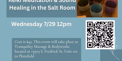 Reiki Meditation with Sound Healing in the Salt Room