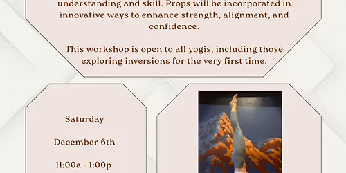 Journey to Inversions: Building Skill and Confidence Upside Down with Heather Eicher