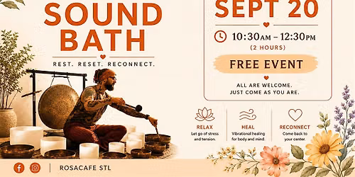 Open Sound Bath at Rosa Cafe