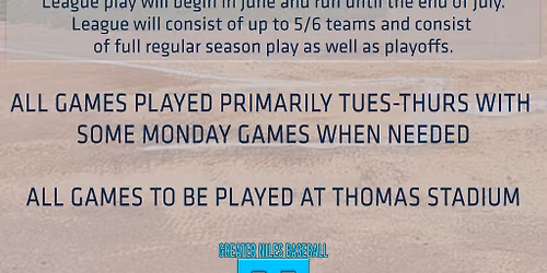 Thomas Stadium Summer Leagues