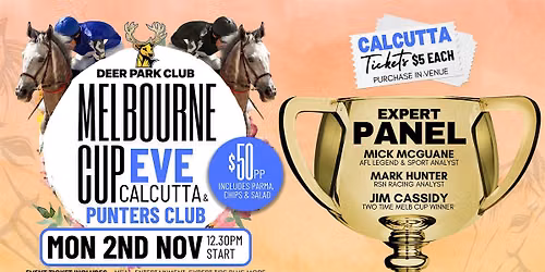 2026 Melbourne Cup Eve Calcutta & Punters Club