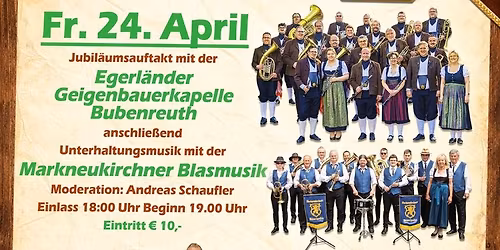 Jubil\u00e4umsfest 75 Jahre Geigenbauerkapelle - Freitag