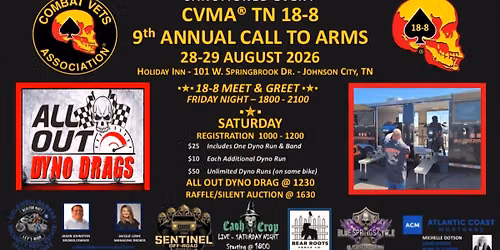 CVMA\u00ae TN 18-8 CALL TO ARMS