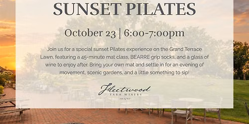 Sunset Pilates Class at Fleetwood
