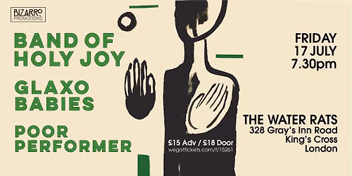 Band of Holy Joy + Glaxo Babies + Poor Performer, The Water Rats, London, 17\/07\/26