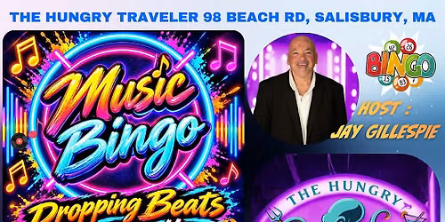 Music Bingo Hungry Traveler Salisbury MA Sunday October 11th , 10am-Noon
