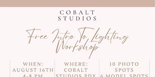 Free Intro To Lighting Workshop