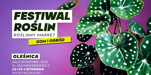 Festiwal Ro\u015blin w Ole\u015bnicy - wielki market ro\u015blin w supercenach