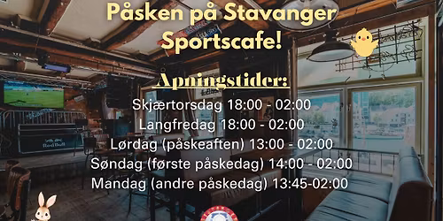 \ud83d\udc23 P\u00c5SKEN P\u00c5 STAVANGER SPORTSCAFE \u2013 AFTERSKI, DJ & FOTBALL!