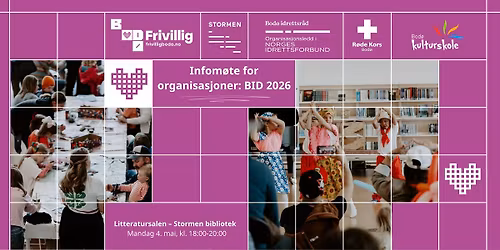 Infom\u00f8te for organisasjoner: BID 2026