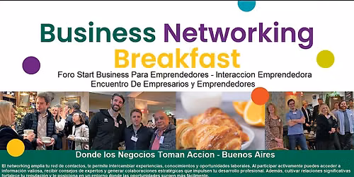 Desayuno De Negocios: networking, productividad y desarrollo