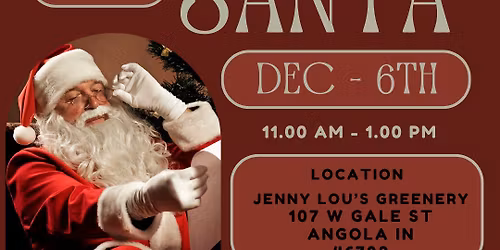 SANTA COMES TO JENNY LOU'S GREENERY