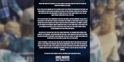 Pensacola Ice Flyers vs. Knoxville Ice Bears