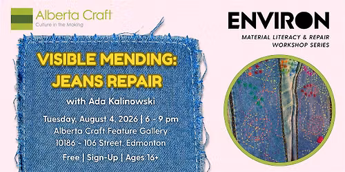 Visible Mending: Jeans Repair with Ada Kalinowski
