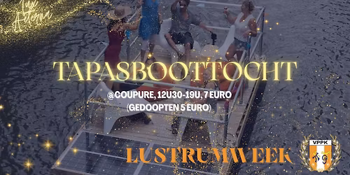 Lustrum Tapasboottocht (nieuw tijdslot geopend) - VPPK 