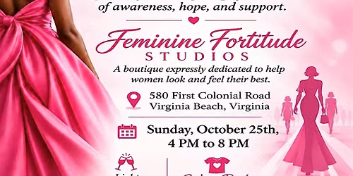 Feminine Fortitude Studio breast, cancer awareness, fundraising event