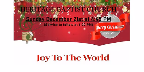 Christmas Dinner with Service to Follow. All Welcome!