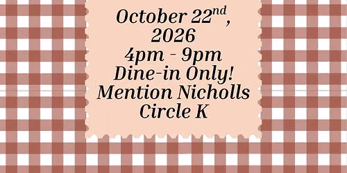 Grady V's Giveback Night with Nicholls Circle K