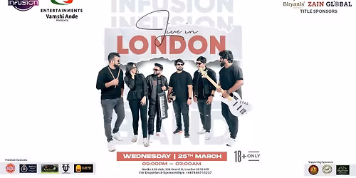 BAND INFUSION LIVE CONCERT LONDON (Club Edition) By ELE ENTERTAINMENTS 