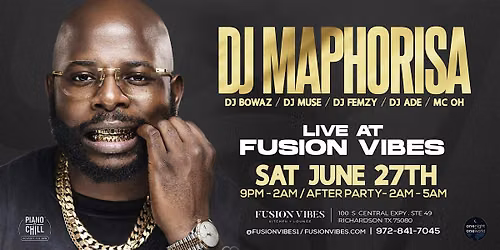 DJ MAPHORISA- AMAPIANO KING-LIVE IN DALLAS