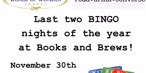 Bingo at Books & Brews Brownsburg 