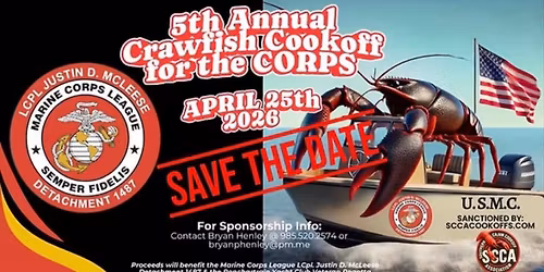 5th Annual Crawfish Cook off for the Corps
