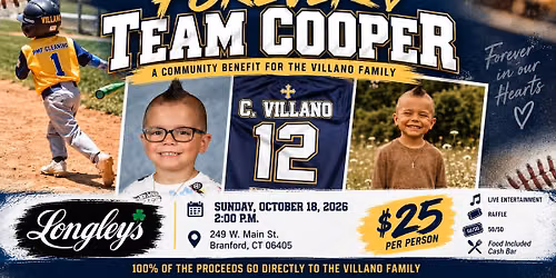 Forever Team Cooper - A Community Benefit for the Villano Family