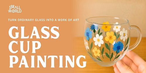 Small World - Glass Cup Painting