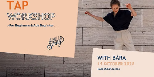 Tap dance workshop with B\u00e1ra in Brussels
