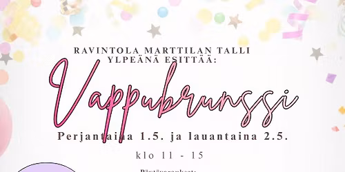 Tallin vappubrunssi \ud83c\udf88\ud83c\udf89