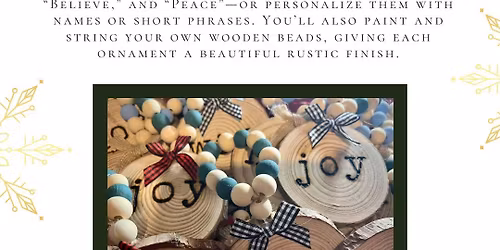 \ud83c\udf84\ud83d\udd25 Burn-Your-Own Rustic Ornament Set (3 pcs) \ud83d\udd25\ud83c\udf84