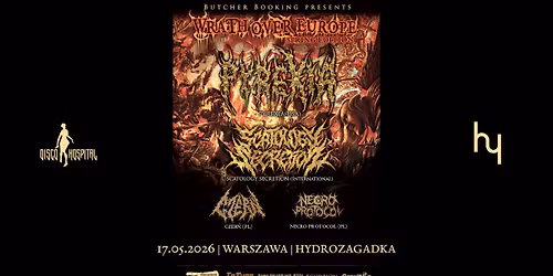 PYREXIA (US) +SCATOLOGY SECRETION + CZER\u0143 (PL) + NECRO PROTOCOL  (PL) | 17.05 | WARSZAWA