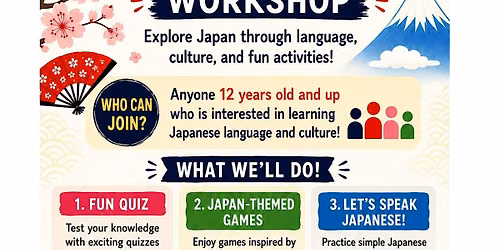 Japanese Language & Japanese Culture Workshop