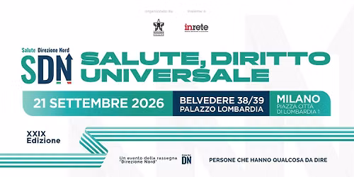 Salute Direzione Nord 2026 - Salute, Diritto Universale