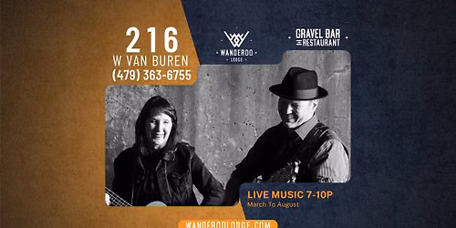 March to August LIVE at the Gravel Bar at Wanderoo Lodge