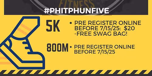 Mad Shannon's Phit Phun Phive 5K Race & 800m Dash!