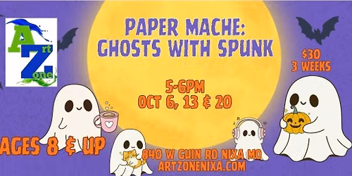 Paper Mache Class: Ghosts with Spunk