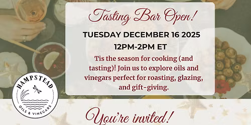 Free Oil and Vinegar Tasting!