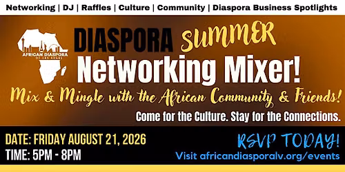 AFRICAN DIASPORA SUMMER NETWORKING MIXER