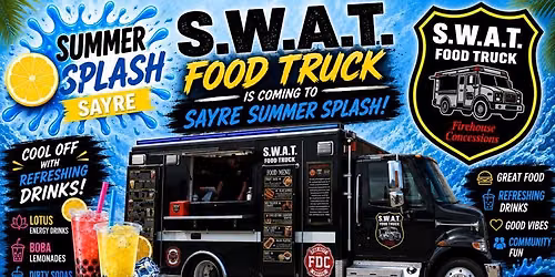 SWAT FOOD TRUCK at Sayre Summer Splash <svg xmlns=
