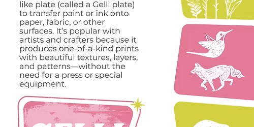 Gelli Plate Printing Class