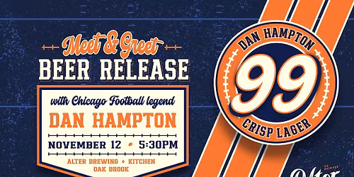 Dan Hampton Meet & Greet Beer Release at Alter Brewing + Kitchen