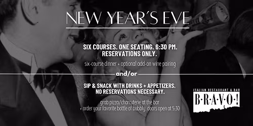 BRAVO! NYE Dinner 2025