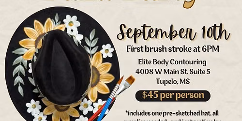 Fall Fedora Hat Paint Party