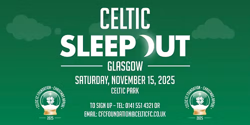 Celtic Sleep Out, Glasgow 2025