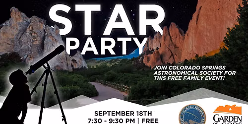 Star Party at Garden of the Gods Visitor & Nature Center