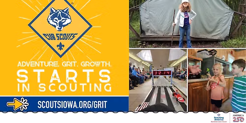 Carver Cub Scout Information Night: Adventure. Grit. Growth
