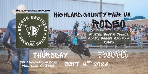Highland Co. Fair, VA Rodeo